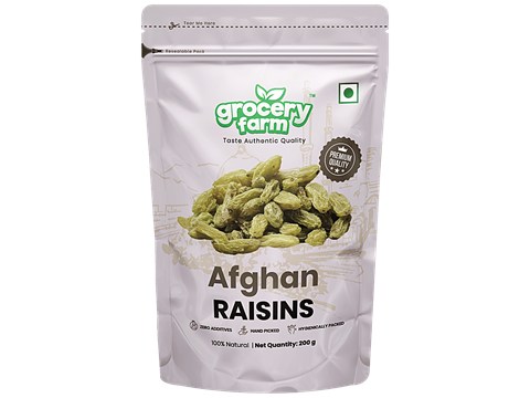 Grocery Farm Afghan Raisins - Premium & Hand Picked, Natural, 200 g