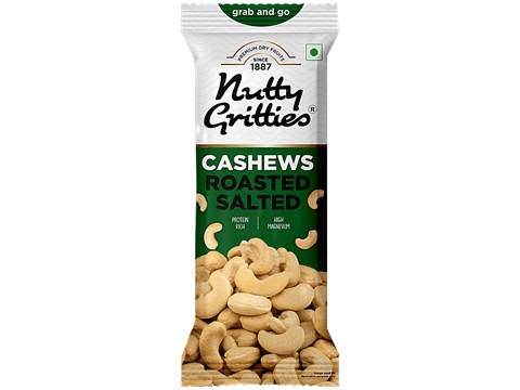 Nutty Gritties Roasted Salted Cashews, 40 g