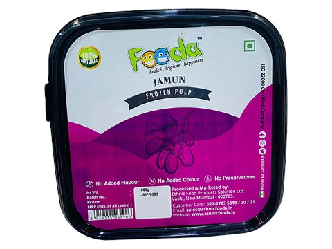 Fooda Jamun Pulp - Frozen Fresh, 500 g