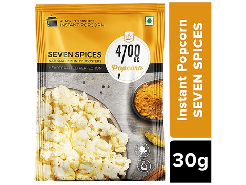 4700BC Instant Popcorn - Seven Spices Immunity Booster, 30 g