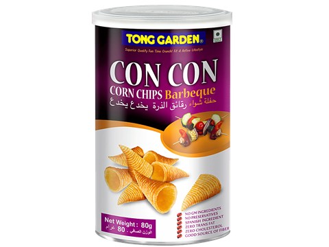 Tong Garden Con Con Corn Chips - Barbeque, 80 g