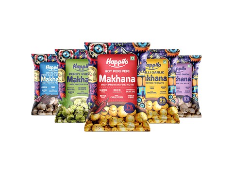 Happilo Makhana Fox Nuts Assorted Pack, 75 g