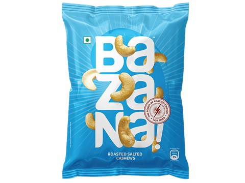 Bazana Roasted Salted Cashews, 36 g