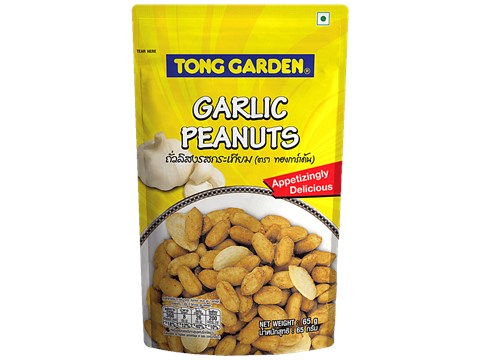 Tong Garden Peanuts - Garlic, 65 g