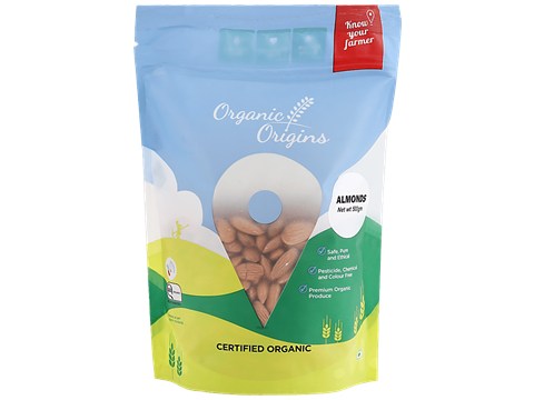 ORGANIC ORIGINS Almonds, 500 g