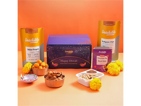 Snackible Happy Diwali Snacks Hamper, 190 g
