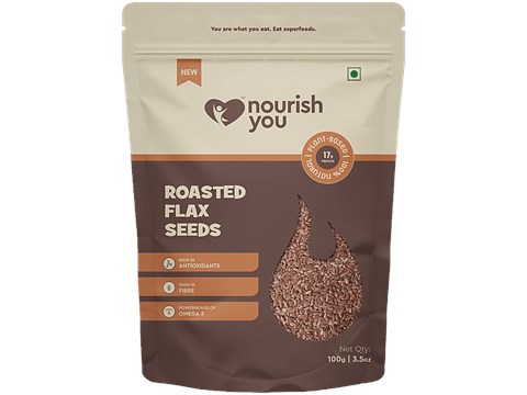 Nourish you Roasted Flax Seeds, 100 g