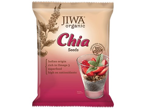 Jiwa Organic Raw Chia Seeds - Natural & Gluten Free, 250 g