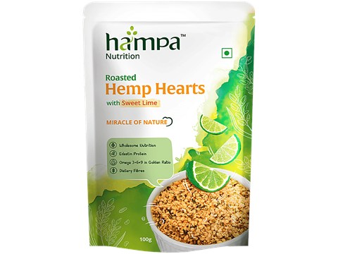Hampa Nutrition Roasted Hemp Hearts With Sweet Lime, 100 g