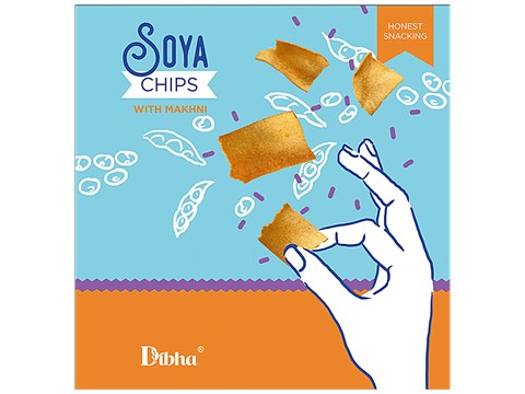 Dibha Soya Chips With Makhni Dip - Desi Style, Teatime Snack, 70 g
