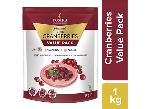 Rostaa Gourmet Cranberries, 1 kg