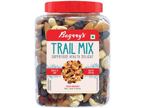 Bagrry's Trail Mix Superfood Health Delight - Premium Nuts, Seeds & Berries Mix, 1 kg