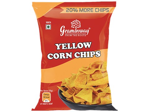 Graminway Yellow Corn Chips, 100 g