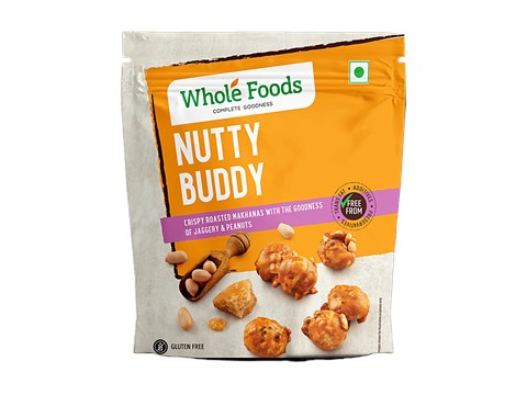 Whole Foods Nutty Buddy Roasted Makhanas, 70 g
