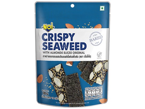 Tong Garden Original Noi Crispy Seaweed with Almond Slices Baked, 18 g