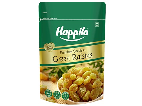 Happilo Premium Seedless Green Raisins, 250 g