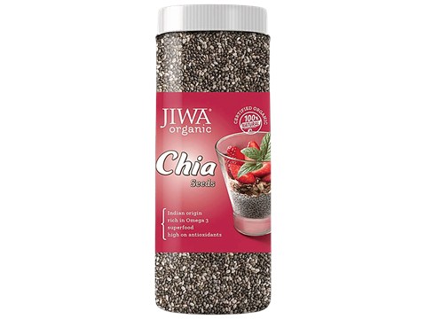 Jiwa Organic Raw Chia Seeds - Natural & Gluten Free, 200 g