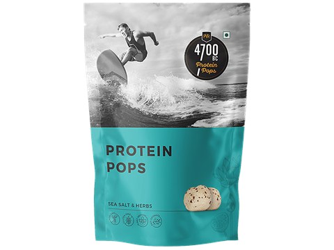 4700BC Protein Pops - Salt & Herbs, Foxnuts/Makhana, Gluten Free, Healthy Snack, 40 g