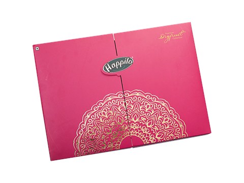 Happilo Dry Fruit Celebrations Gift Box - Marigold, 650 g
