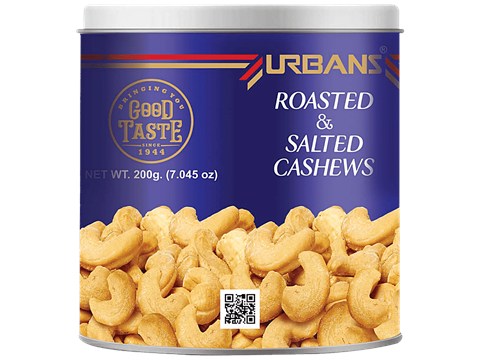 URBANS STANISLAUS Cashews - Tasty, Healthy, Premium Quality, Roasted & Salted, 200 g