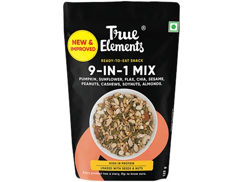 True Elements 9-In-1 Seeds & Nuts Mix, 125 g