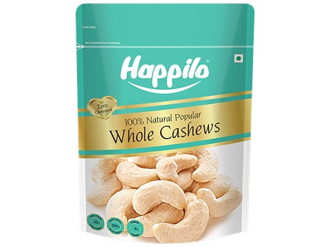 Happilo Natural Popular Whole Cashews, 400 g
