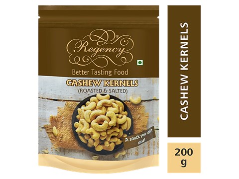 Regency Cashew Kernels - Roasted & Salted, 200 g