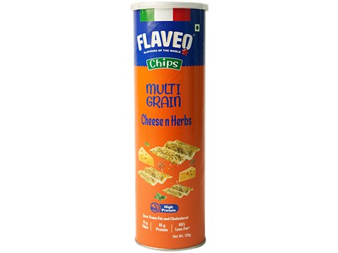Flaveo Cheese n Herbs Multi Grain Chips, 120 g