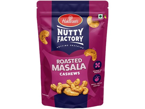 Haldiram's Nutty Factory Roasted Masala Cashews, 200 g