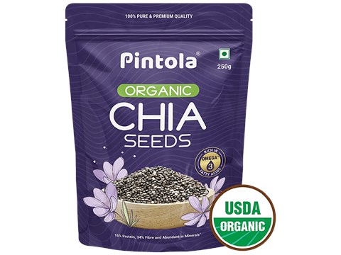 Pintola Organic Chia Seeds, 250 g