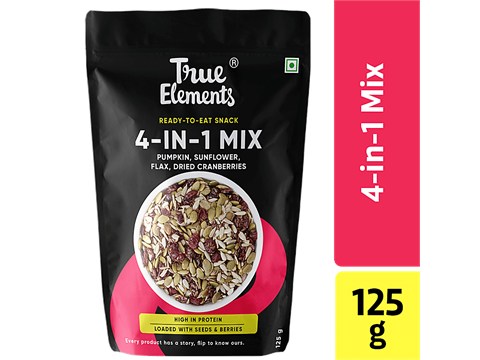 True Elements 4-In-1 Trail Seed Mix - Immunity Booster, Superfood, 125 g