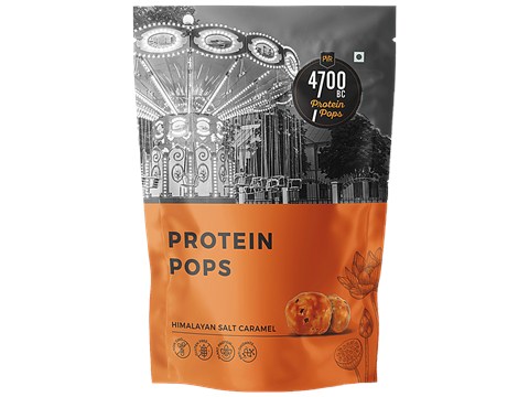 4700BC Protein Pops - Himalayan Salt Caramel, Foxnuts/Makhana, Gluten Free, Healthy Snack, 90 g