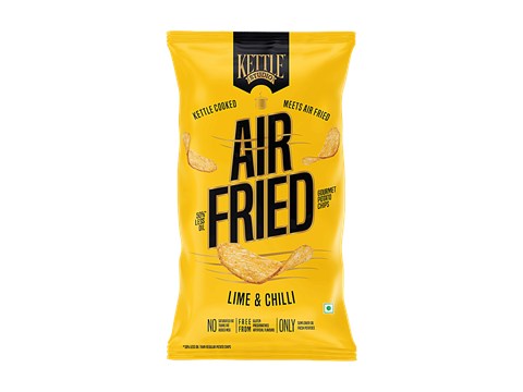 Kettle Studio Lime & Chilli Air Fried Potato Chips, 80 g
