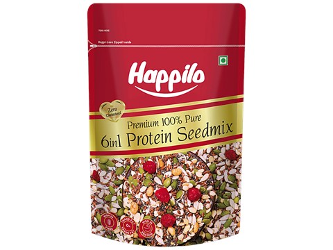 Happilo Premium 6 In 1 Super Seeds & Nuts Mix, 250 g