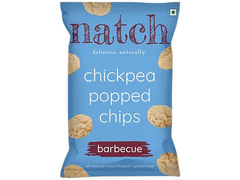 Natch Chickpea Popped Chips - Barbecue, Natural, Plant Based, Gluten Free, 55 g