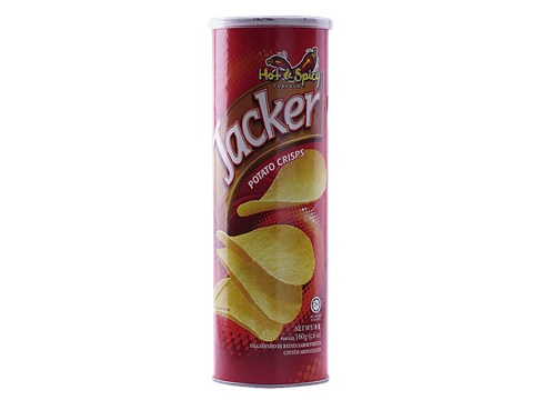Jacker  Potato Crisps - Hot & Spicy Flavour, 160 g