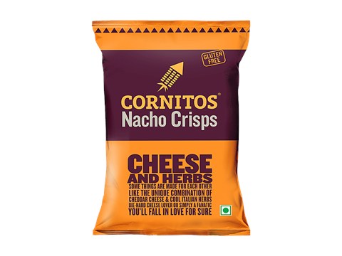 Cornitos Cheese & Herbs Nacho Crisps, 150 g