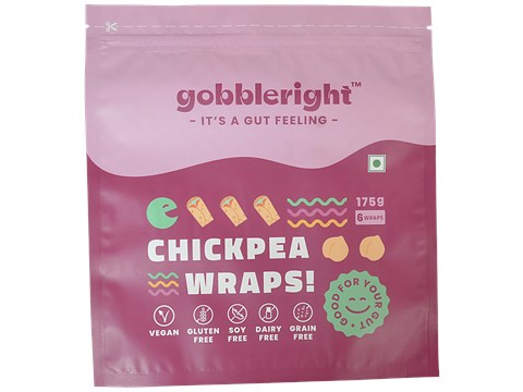 Gobbleright Chickpea Wraps, 175 g