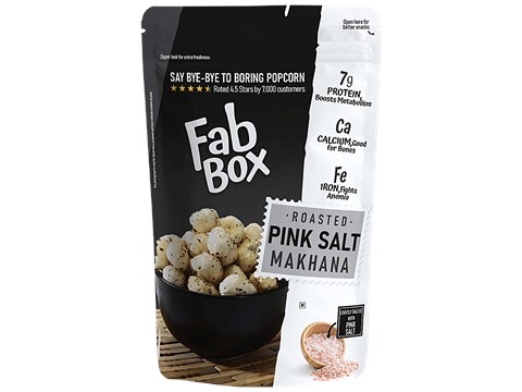 Fabbox Roasted Makhana - Classic Salted, Super Snack, Baked, Healthy,Guilt-free Foxnuts, 83 g