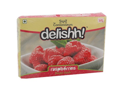 Delishh Raspberries - Frozen Fresh, 200 g