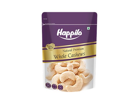 Happilo Natural Premium Whole Cashews - Value Pack, 900 g