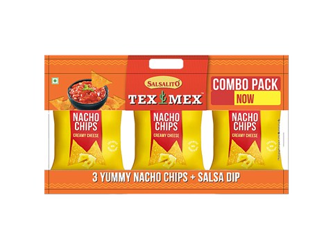 Tex Mex Salsalito Nacho Combi Pack 3*55gm + Salsa Dip 35g, 200 g