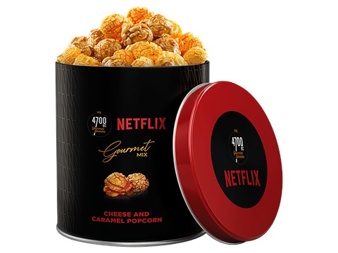 4700BC Netflix, Gourmet Mix Cheese & Caramel Popcorn, 75 g