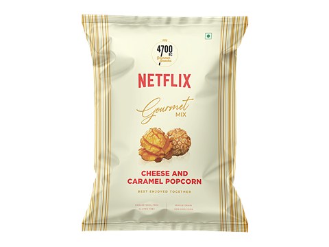 4700BC Netflix Gourmet Mix Cheese & Caramel Popcorn, 50 g
