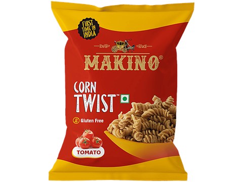 Makino Corn Twist - Tomato, Gluten Free, 60 g