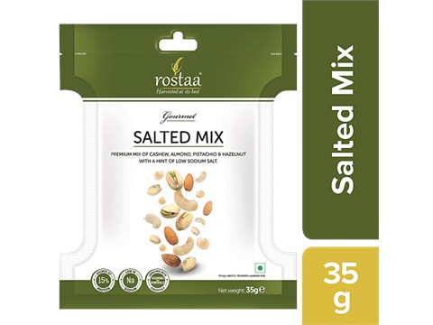 Rostaa Gourmet Salted Dry Fruits Mix, 35 g