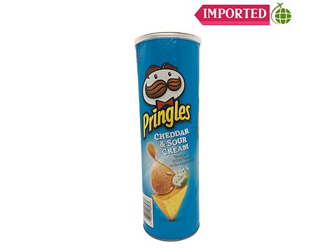 Pringles Cheddar Sour Cream - Imported, 158 g