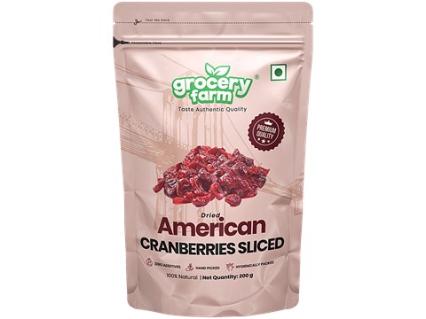Grocery Farm Dried American Cranberries Sliced, 200 g