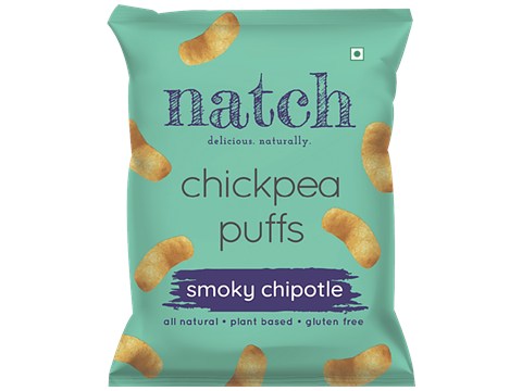 Natch Chickpea Puffs - Smoky Chipotle, All Natural, Plant-Based, Gluten Free, 20 g