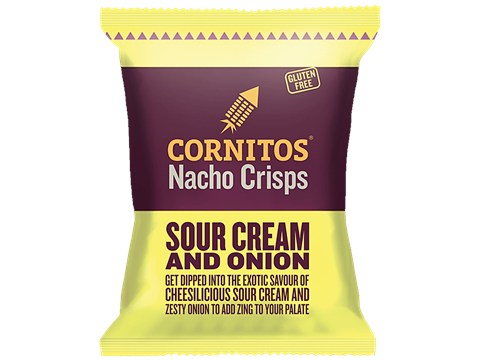 Cornitos Nacho Chips - Cheesy Sour Cream & Onion, 150 g